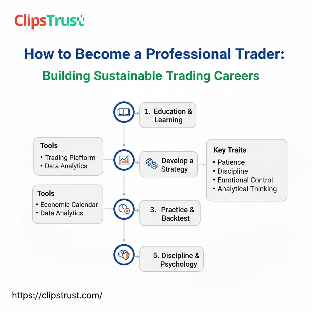 how to become a proffesional trader